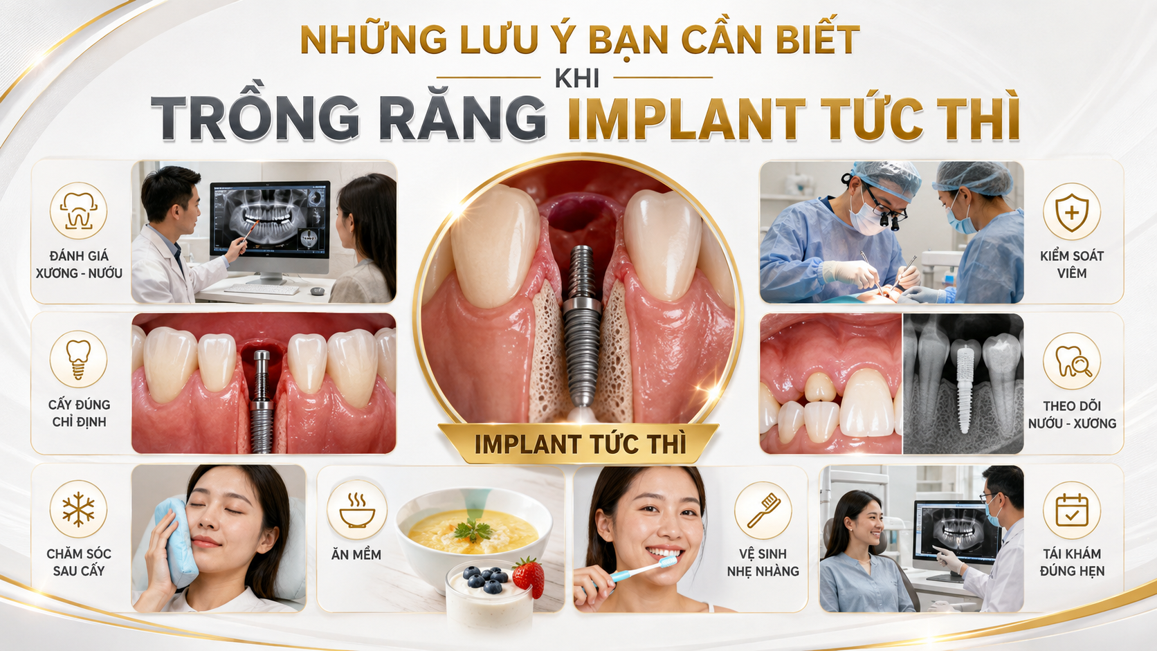Nhổ răng xong có đặt Implant ngay được không?